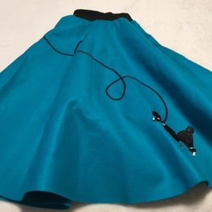 Blue funny skirt Midi XL/14 New